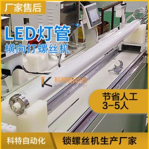 大型LED燈管燈頭橫向自動打螺絲機 圓頭內(nèi)六角螺絲2頭同時擰螺絲設備